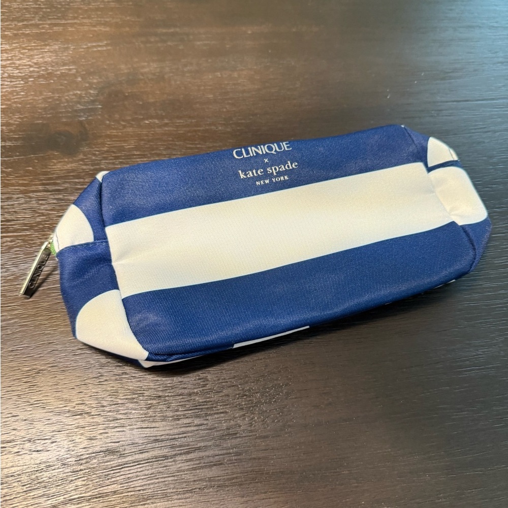 Kate Spade Navy and Cream Toiletry Bag